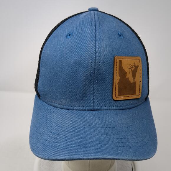 Idaho Snapback Trucker Hat Blue OS Adjustable Mesh Back Arcadian Outfitters - Picture 2 of 10